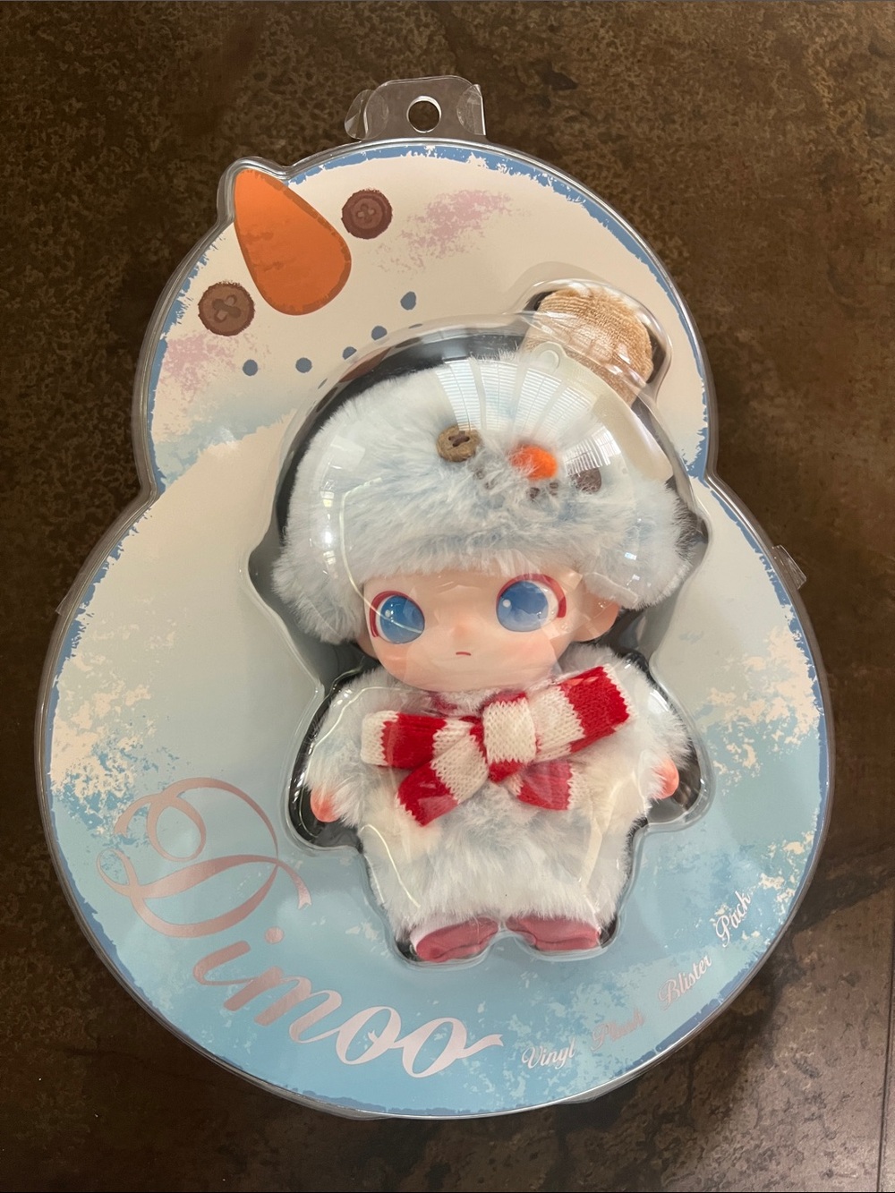 NEW Pop Mart DIMOO Snowman-Vinyl Plush Blister Pack